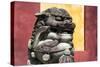 China 10MKm2 Collection - Asian Sculpture of a Stone Lion-Philippe Hugonnard-Stretched Canvas