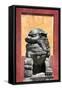 China 10MKm2 Collection - Asian Sculpture of a Stone Lion-Philippe Hugonnard-Framed Stretched Canvas