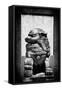 China 10MKm2 Collection - Asian Sculpture of a Stone Lion-Philippe Hugonnard-Framed Stretched Canvas