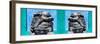 China 10MKm2 Collection - Asian Sculpture with two Lions-Philippe Hugonnard-Framed Photographic Print