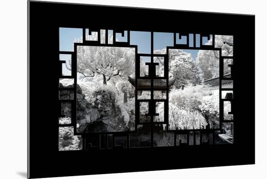 China 10MKm2 Collection - Asian Window - Another Look Series - Temple Lake-Philippe Hugonnard-Mounted Photographic Print