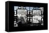 China 10MKm2 Collection - Asian Window - Another Look Series - Temple Lake-Philippe Hugonnard-Framed Stretched Canvas