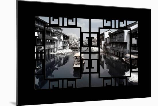 China 10MKm2 Collection - Asian Window - Another Look Series - White Boat-Philippe Hugonnard-Mounted Photographic Print