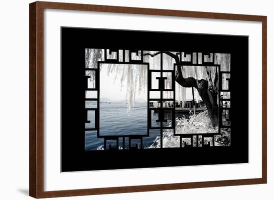 China 10MKm2 Collection - Asian Window - Another Look Series - White Lake-Philippe Hugonnard-Framed Photographic Print