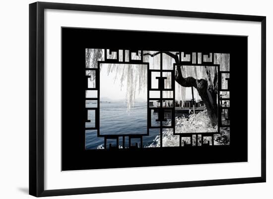 China 10MKm2 Collection - Asian Window - Another Look Series - White Lake-Philippe Hugonnard-Framed Photographic Print