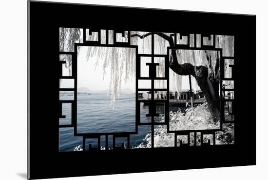 China 10MKm2 Collection - Asian Window - Another Look Series - White Lake-Philippe Hugonnard-Mounted Photographic Print