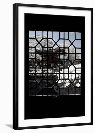 China 10MKm2 Collection - Asian Window - Another Look Series - White Lotus-Philippe Hugonnard-Framed Photographic Print