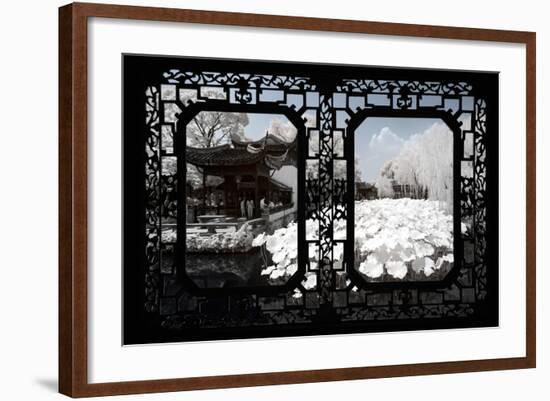 China 10MKm2 Collection - Asian Window - Another Look Series - White Lotus-Philippe Hugonnard-Framed Photographic Print