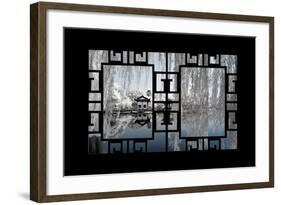 China 10MKm2 Collection - Asian Window - Another Look Series - White Reflections-Philippe Hugonnard-Framed Photographic Print