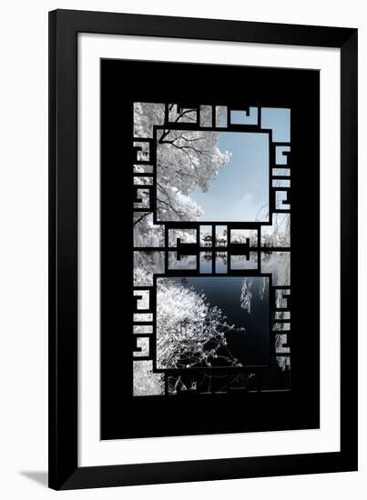 China 10MKm2 Collection - Asian Window - Another Look Series - White Reflections-Philippe Hugonnard-Framed Photographic Print