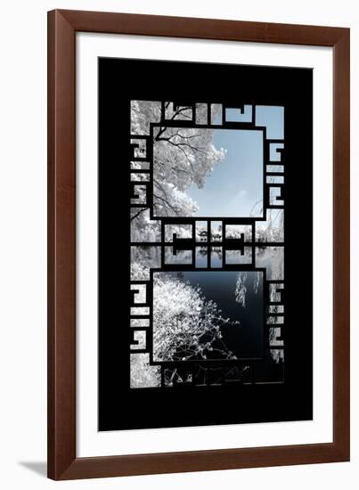 China 10MKm2 Collection - Asian Window - Another Look Series - White Reflections-Philippe Hugonnard-Framed Photographic Print