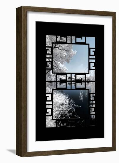 China 10MKm2 Collection - Asian Window - Another Look Series - White Reflections-Philippe Hugonnard-Framed Photographic Print