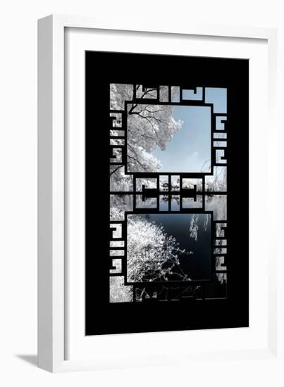 China 10MKm2 Collection - Asian Window - Another Look Series - White Reflections-Philippe Hugonnard-Framed Photographic Print