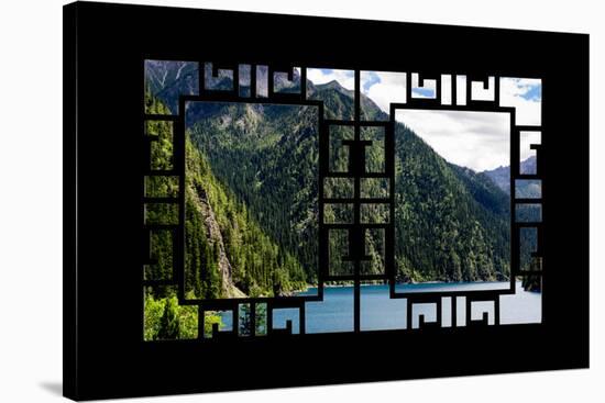 China 10MKm2 Collection - Asian Window - Beautiful Lake in the Jiuzhaigou National Park-Philippe Hugonnard-Stretched Canvas