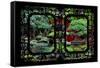 China 10MKm2 Collection - Asian Window - Bonsai Trees-Philippe Hugonnard-Framed Stretched Canvas