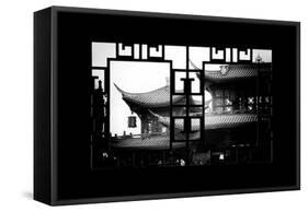 China 10MKm2 Collection - Asian Window - Chinese Architecture-Philippe Hugonnard-Framed Stretched Canvas