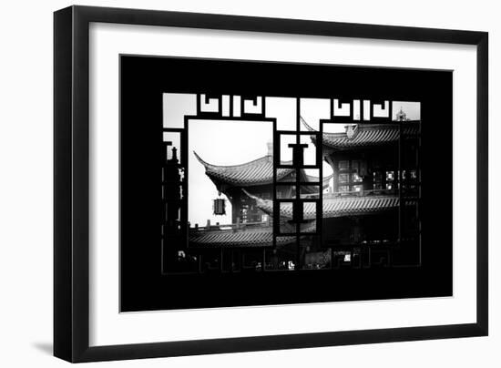 China 10MKm2 Collection - Asian Window - Chinese Architecture-Philippe Hugonnard-Framed Photographic Print