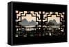 China 10MKm2 Collection - Asian Window - Chinese Boats with Karst Mountains at Sunset-Philippe Hugonnard-Framed Stretched Canvas