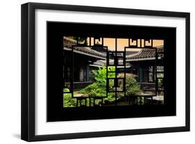 China 10MKm2 Collection - Asian Window - Chinese Buddhist Temple-Philippe Hugonnard-Framed Photographic Print