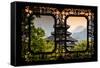 China 10MKm2 Collection - Asian Window - Chinese Buddhist Temple-Philippe Hugonnard-Framed Stretched Canvas