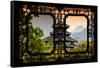 China 10MKm2 Collection - Asian Window - Chinese Buddhist Temple-Philippe Hugonnard-Framed Stretched Canvas