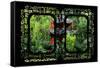 China 10MKm2 Collection - Asian Window - Chinese Pavilion in Garden-Philippe Hugonnard-Framed Stretched Canvas