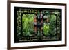 China 10MKm2 Collection - Asian Window - Chinese Pavilion in Garden-Philippe Hugonnard-Framed Photographic Print