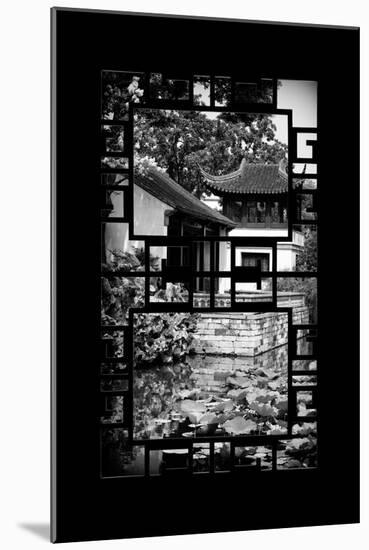 China 10MKm2 Collection - Asian Window - Chinese Temple-Philippe Hugonnard-Mounted Photographic Print