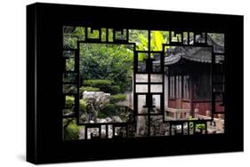 China 10MKm2 Collection - Asian Window - Classical Chinese Pavilion-Philippe Hugonnard-Stretched Canvas