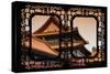 China 10MKm2 Collection - Asian Window - Forbidden City Architecture-Philippe Hugonnard-Stretched Canvas