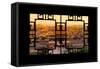 China 10MKm2 Collection - Asian Window - Forbidden City at Sunset - Beijing-Philippe Hugonnard-Framed Stretched Canvas