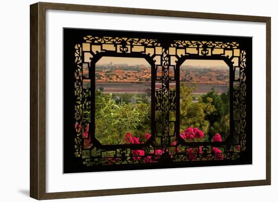 China 10MKm2 Collection - Asian Window - Forbidden City at Sunset - Beijing-Philippe Hugonnard-Framed Photographic Print