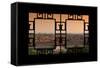 China 10MKm2 Collection - Asian Window - Forbidden City at Sunset - Beijing-Philippe Hugonnard-Framed Stretched Canvas