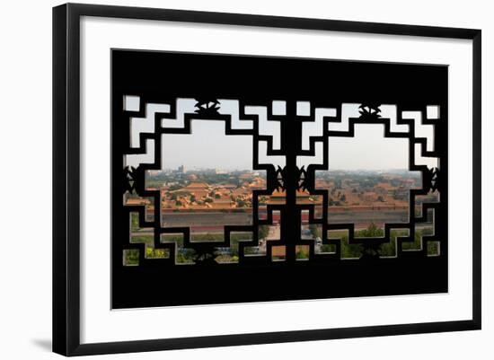 China 10MKm2 Collection - Asian Window - Forbidden City - Beijing-Philippe Hugonnard-Framed Photographic Print