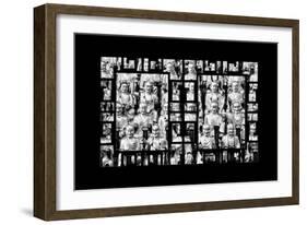 China 10MKm2 Collection - Asian Window - Gold Buddhist Statues in Longhua Temple-Philippe Hugonnard-Framed Photographic Print