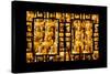 China 10MKm2 Collection - Asian Window - Gold Buddhist Statues in Longhua Temple-Philippe Hugonnard-Stretched Canvas