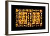 China 10MKm2 Collection - Asian Window - Gold Buddhist Statues in Longhua Temple-Philippe Hugonnard-Framed Photographic Print