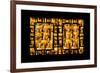 China 10MKm2 Collection - Asian Window - Gold Buddhist Statues in Longhua Temple-Philippe Hugonnard-Framed Photographic Print