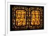 China 10MKm2 Collection - Asian Window - Gold Buddhist Statues in Longhua Temple-Philippe Hugonnard-Framed Photographic Print