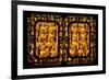 China 10MKm2 Collection - Asian Window - Gold Buddhist Statues in Longhua Temple-Philippe Hugonnard-Framed Photographic Print