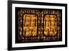 China 10MKm2 Collection - Asian Window - Gold Buddhist Statues in Longhua Temple-Philippe Hugonnard-Framed Photographic Print