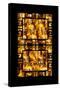 China 10MKm2 Collection - Asian Window - Gold Buddhist Statues in Longhua Temple-Philippe Hugonnard-Stretched Canvas