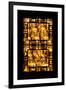 China 10MKm2 Collection - Asian Window - Gold Buddhist Statues in Longhua Temple-Philippe Hugonnard-Framed Photographic Print