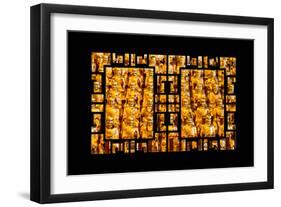 China 10MKm2 Collection - Asian Window - Gold Buddhist Statues in Longhua Temple-Philippe Hugonnard-Framed Photographic Print