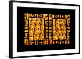 China 10MKm2 Collection - Asian Window - Gold Buddhist Statues in Longhua Temple-Philippe Hugonnard-Framed Photographic Print