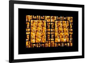 China 10MKm2 Collection - Asian Window - Gold Buddhist Statues in Longhua Temple-Philippe Hugonnard-Framed Photographic Print