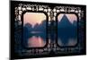 China 10MKm2 Collection - Asian Window - Great View of Yangshuo with Karst Mountains at Sunrise-Philippe Hugonnard-Mounted Photographic Print