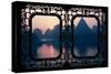 China 10MKm2 Collection - Asian Window - Great View of Yangshuo with Karst Mountains at Sunrise-Philippe Hugonnard-Stretched Canvas