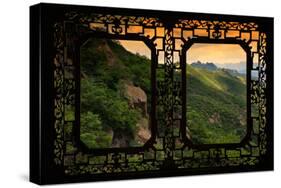 China 10MKm2 Collection - Asian Window - Great Wall of China-Philippe Hugonnard-Stretched Canvas