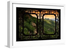 China 10MKm2 Collection - Asian Window - Great Wall of China-Philippe Hugonnard-Framed Photographic Print